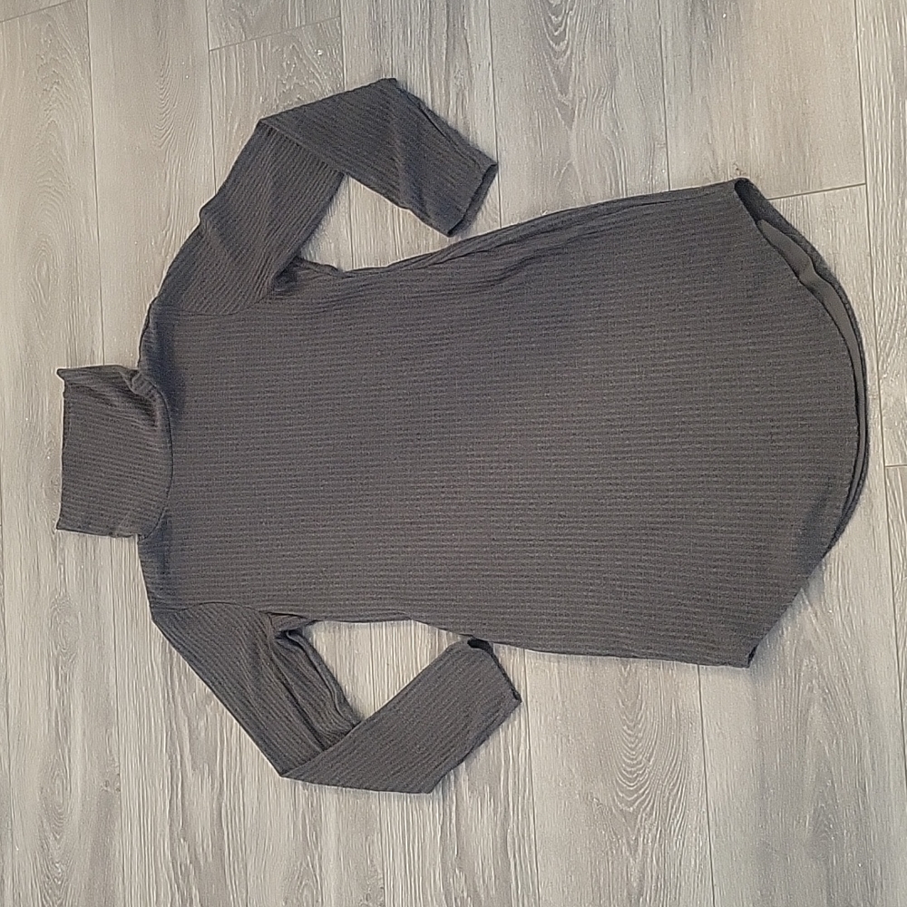NO COMMENT NY LA Turtleneck Grey Dress Size XL